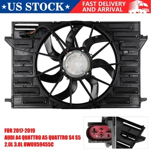 For Audi A4 allroad A6 Quattro A7 Sportback Engine Radiator Cooling Fan Assembly - Foto 1 di 12