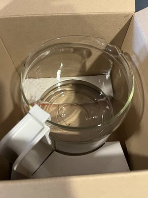 KRUPS Glaskrug T10 Plus Replacement Glass Carafe white Coffee Pot BRAND NEW - Image 1 of 4