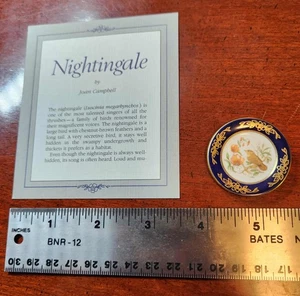 Franklin Porzellan 1983 "Vögel der Welt" Teller - Nachtigall - Bild 1 von 2