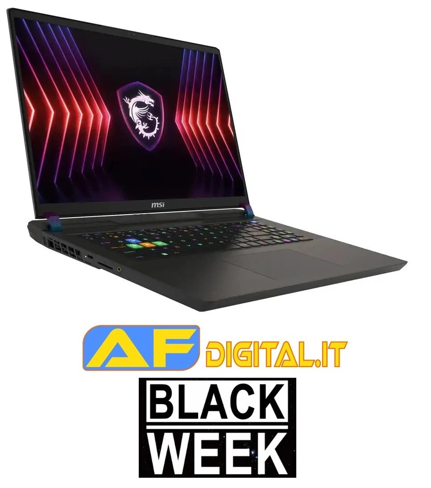 MSI Vector 16 HX AI A2XWIG-040IT,Intel U9 275HX 16gb 1tb Nvidia rtx5080 da 16gb - Immagine 1 di 1