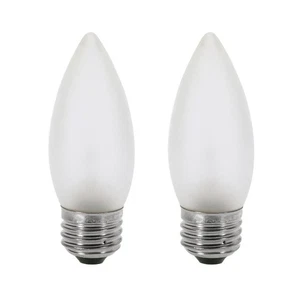 2Pk - Satco 4.5w B11 LED Frosted 350lm 2700k Warm White E26 Base Dimmable Bulb - Picture 1 of 3