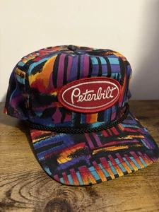 Peterbilt Trucker Mütze Snapback Vintage 80er 90er Pinselstrich Muster - Bild 1 von 4