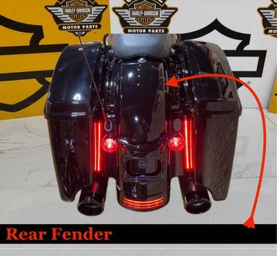 🔥Guardabarros trasero genuino Harley 09-23 Touring Ultra Road King OEM🔥 Foto 1 de 4