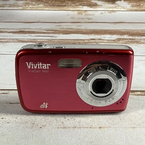 Vivitar ViviCam 7022 Digital Camera Red 7.1 Digicam - TESTED Good Condition - Picture 1 of 5