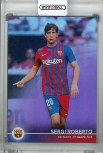 2021-22 Topps Barcelona Team Set Sergi Roberto Purple /15 Soccer Card - Picture 1 of 2