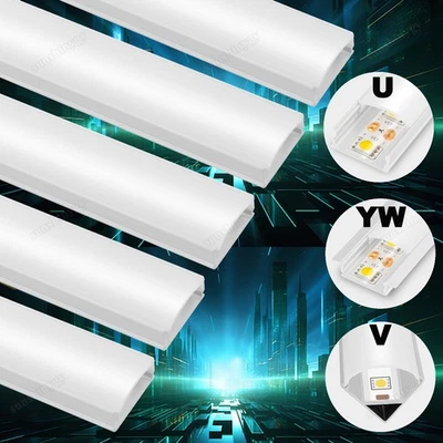 5-100M LED PROFIL ALUPROFIL ALU SCHIENE LEISTE PROFILE FÜR LED-STREIFEN ELOXIERT - Bild 1 von 4