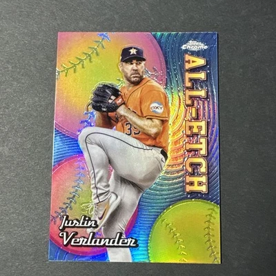 2024 Topps Chrome All-Etch Justin Verlander #CAE-12 Houston Astros - Image 1 of 3