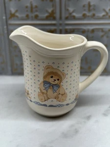Vintage Tienshan Theodore Country Bear Stoneware Pitcher 7” Tall, 1 1/2 Lbs - Picture 1 of 12