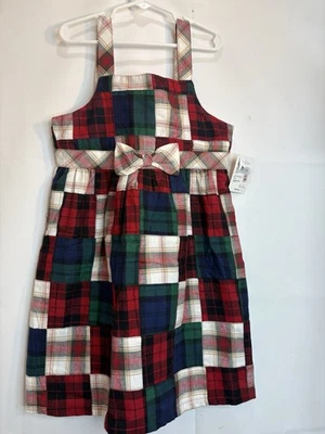 Vestido sin mangas con parches a cuadros talla 8 de Gymboree para niña Foto 1 de 4