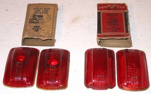 1940 Plymouth new tail light lenses L365-KD279 - Picture 1 of 1