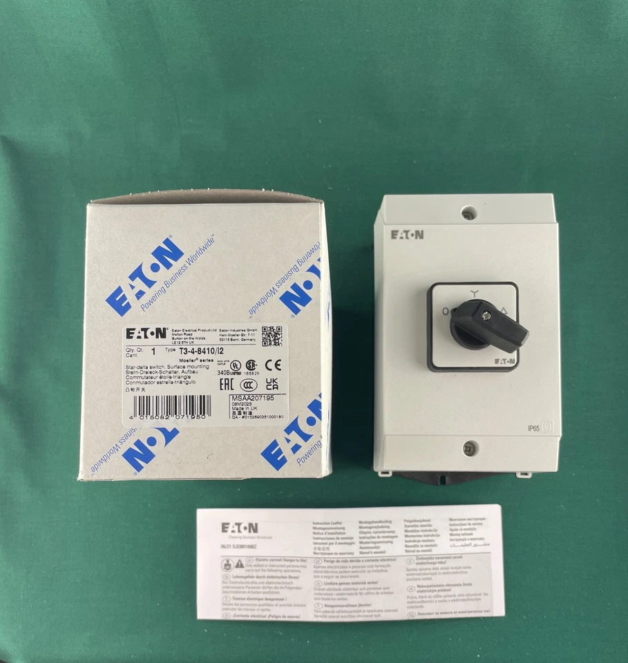 Eaton/Moeller Stern-Dreieck-Schalter im Gehäuse T3-4-8410/I2
