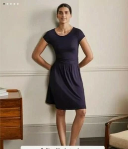 BODEN Amelie Jerseykleid schwarz J0326 UVP 60 £ GRÖßE UK 14R BRANDNEU D12 - Bild 1 von 5