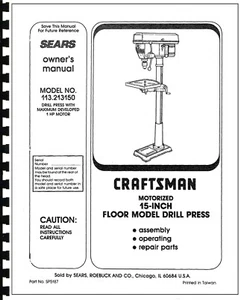 Sears Craftsman 113.213150 Trapano - Foto 1 di 1