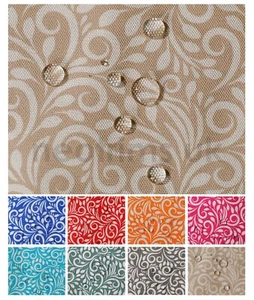 Waterproof Canvas Fabric Heavy Duty Floral Vine Pattern,Thick Outdoor Material - Picture 1 of 38