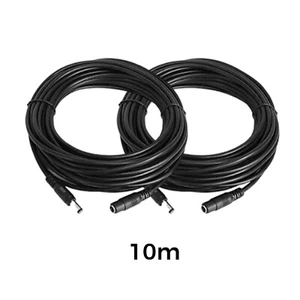 2 Packs 30ft 5.5mm x 2.1mm 12V DC Power Extension Cable for Security IP Camera - Picture 1 of 6