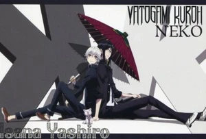 postal promo K Project anime Isana Yashiro Shiro Yatogami Kuroh Kurou Kuro - Imagen 1 de 2