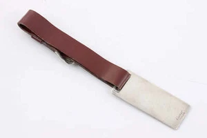 Cartier 925 Silver Leather Luggage Tag (15.14g.) - Picture 1 of 2