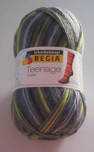 100 gram ball of REGIA TEENAGE COLOR 4 ply sock fingering knitting yarn #5711 - Picture 1 of 1