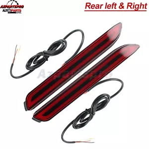 LED Brake Driving Signal Lights Bumper Reflector For 2015-up Lexus NX200t NX300h - Picture 1 of 12