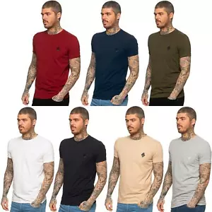 Mens Muscle Slim Fit Stretch T Shirt Gym Short Sleeve Top Crew Neck Tee S - XL - Picture 1 of 53
