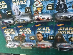 Star Wars Hot Wheels, Full Set of 8 - Picture 1 of 2