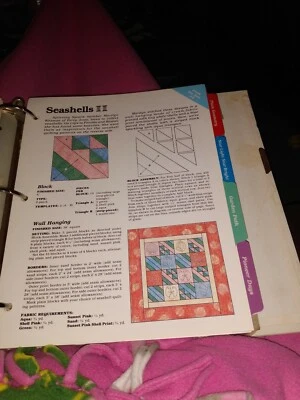 Seashells ~ Quilt & Block, Spinning Spools quilt sewing pattern & templates - Image 1 of 2