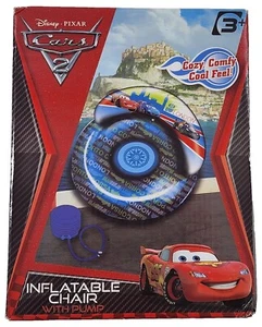 Disney Pixar Cars 2 Children Inflatable Chair Comfortable with Pump - Picture 1 of 7