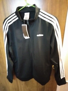 Adidas Damen Sleeve 1/4 Zip Track Top Gr. XL schwarz  - Bild 1 von 2