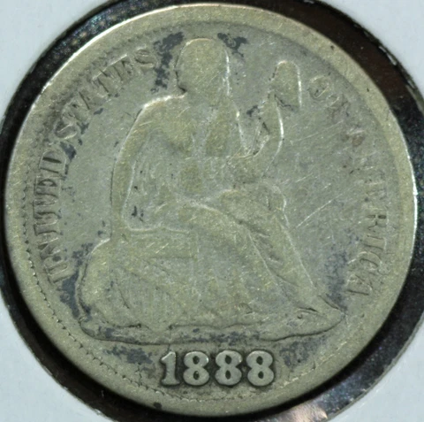 1888 SEATED LIBERTY DIME (761) Cover