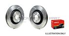 FOR NISSAN X-TRAIL XTRAIL FRONT DIMPLED & GROOVED BRAKE DISCS AND MINTEX PADS Nissan X-Trail