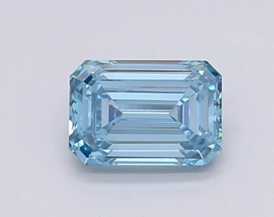 EMERALD 2.02 Ct Fancy Vivid Blue VS1 Clarity IGI Certified Lab Grown CVD Diamond - Image 1 of 4