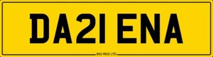 DARREN A🤩DA21 ENA DARRENS DAS DAZ DAREN DAZZA PRIVATE REGISTRATION NUMBER PLATE - Picture 1 of 1