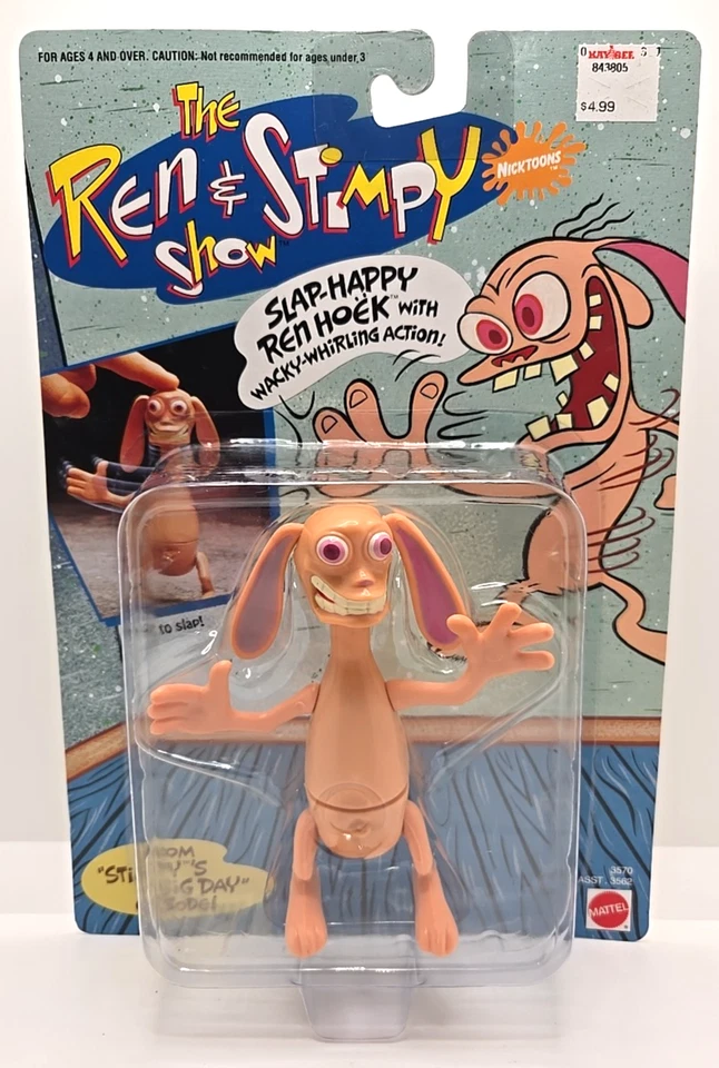 Ren & Stimpy Action Figure Mattel Commander Hoek Hammerhead Cartoon Comic 1993