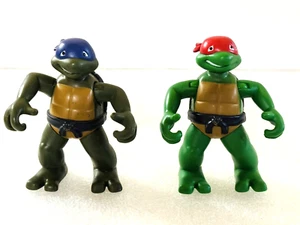 2004 Playmates Teenage Mutant Ninja Turtles Toddlers (2) Action Figures TMNT - Picture 1 of 10