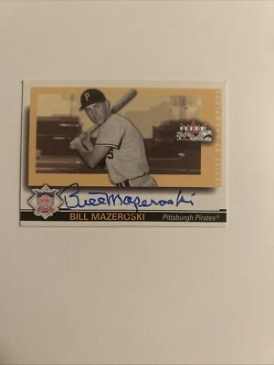 2002 Fleer Fall Classic Series of Champions Bill Mazeroski AUTO #9 of 19 SC #6 - Image 1 of 2