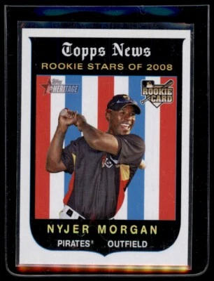 2008 Topps Heritage #136 Nyjer Morgan (RC) - Image 1 of 2
