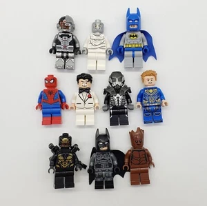 Lot of 10 LEGO Super Heroes Minifigures DC Marvel Villains Assorted Figures #26 - Picture 1 of 2