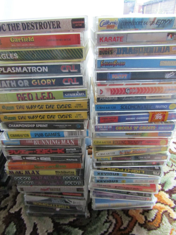 VARIOUS ORIGINAL COMMODORE 64/128 GAMES VARIOUS TITLES **UPDATED** 29/05/2024 - Image 1 of 1