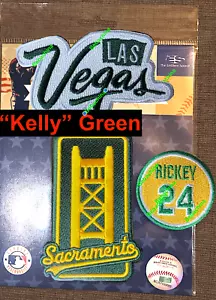 Rickey Henderson Memorial Patch #24 Las Vegas AD Athletics A's Sacramento Patch - Picture 1 of 5