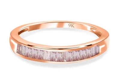 Anillo de media eternidad de diamantes de 0,5 quilates en oro de 9 quilates Foto 1 de 3