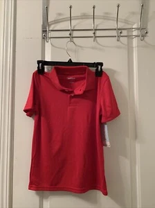 Cat & Jack Kids Unisex Casual Uniform Polo Shirt Short Sleeve Size M 8/10 Red - Picture 1 of 9