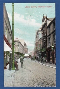 High Street Merthyr Tydfil PC gebraucht 1906 Valentines Y850 - Bild 1 von 2