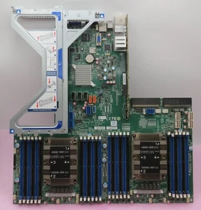 SuperMicro X11DPU Dual LGA3647 Server Motherboard w/ PCIe Risers - Boots to BIOS - Photo 1/9