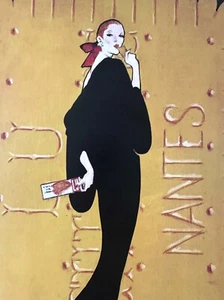 LU BISCUITS FRENCH COOKIE POSTER BY RENE GRUAU FAMOUS FASHION ARTIST - Picture 1 of 5