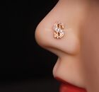 Indian Nose Stud Rose Gold Nose Stud Christmas Day Gift Gold Plated Nose Ring