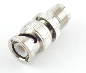 Conector adaptador coaxial macho a hembra BNC - vendedor de radioaficionados de EE. UU. - Imagen 1 de 2