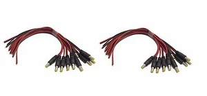 20x DC Jack Power 2.1mm x 5.5 mm Connector Pigtail Male End CCTV Security Camera - Picture 1 of 4