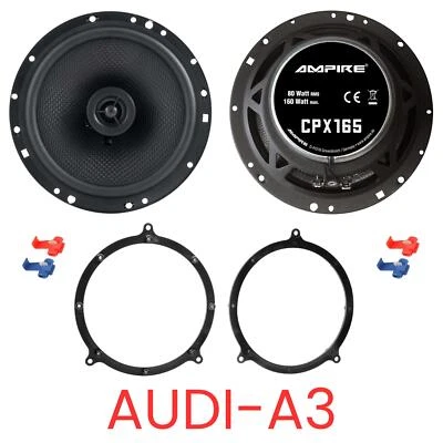 AMPIRE CPX165 Koaxial - Lautsprecher Boxen Set kompatibel für Audi A3 (8L) - Bild 1 von 4