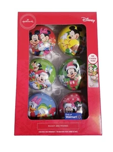 Hallmark Disney 6 Stück Mickey & Friends BEFÜLLBARE ORNAMENTDOSEN! Einsatz, Süßigkeiten, Bargeld - Bild 1 von 4