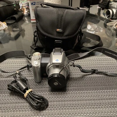 VINTAGE Konica Minolta Dimage Z2 Digital Camera 4.0MP W/case,cord TESTED WORKS - Image 1 of 4